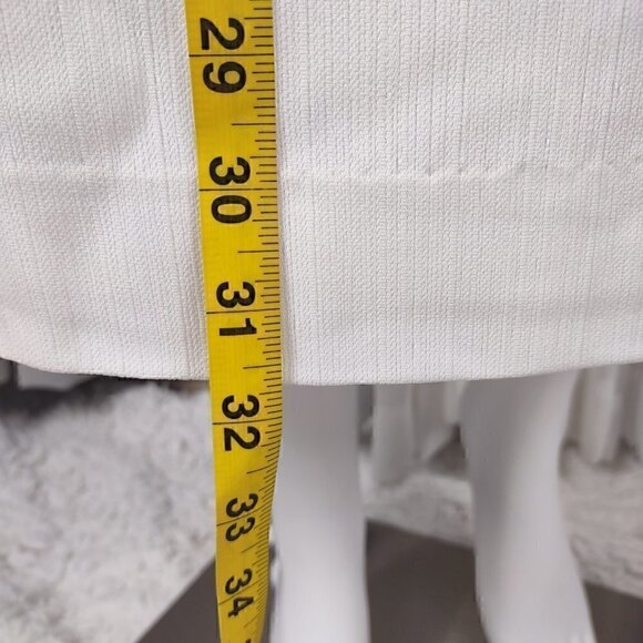 Larry Levine Petite Suits White Pencil Maxi Skirt Size 6P - Picture 6 of 9